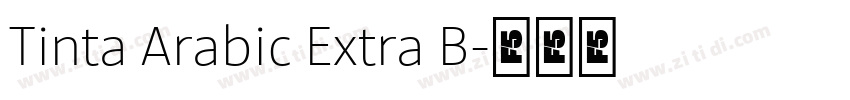 Tinta Arabic Extra B字体转换